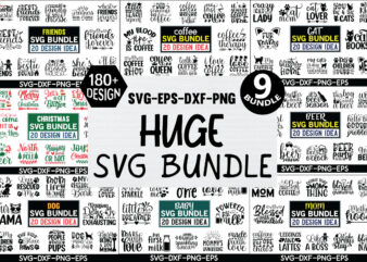 The Huge SVG Bundle t shirt designs for sale