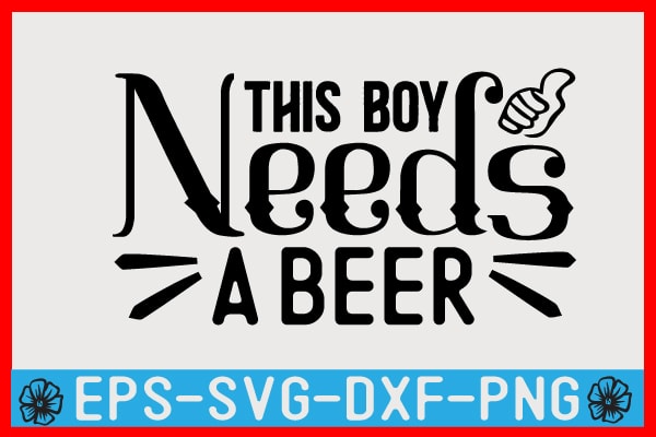 Beer SVG T shirt design Template