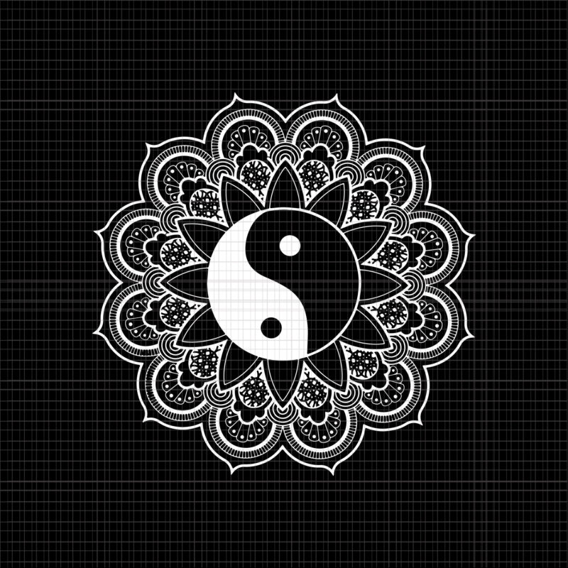 Yin Yang Mandala Qi Gong Yoga Svg, Yoga Svg