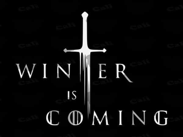 Winter is coming t shirt design for sale
