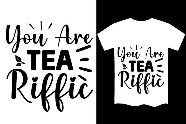 Tea svg t shirt design template