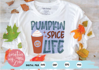 pumpkin spice life t shirt illustration