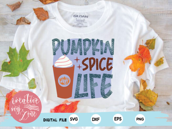 Pumpkin spice life t shirt illustration
