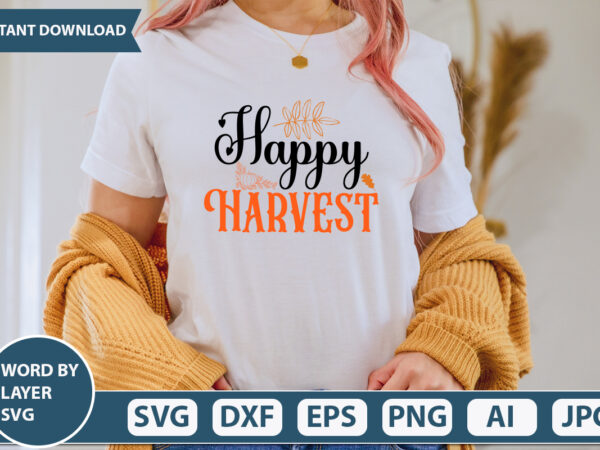 Happy harvest svg vector for t-shirt