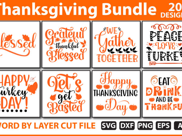 Thanksgiving svg bundle t shirt designs for sale