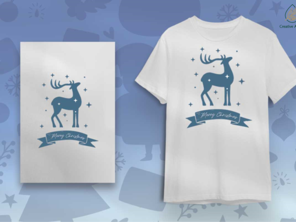 Merry christmas reindeer gift idea diy crafts svg files for cricut, silhouette sublimation files t shirt designs for sale