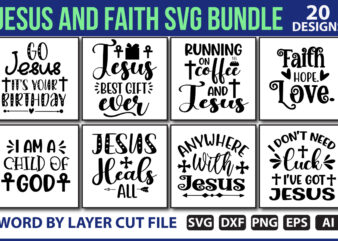 Jesus and Faith SVG Bundle