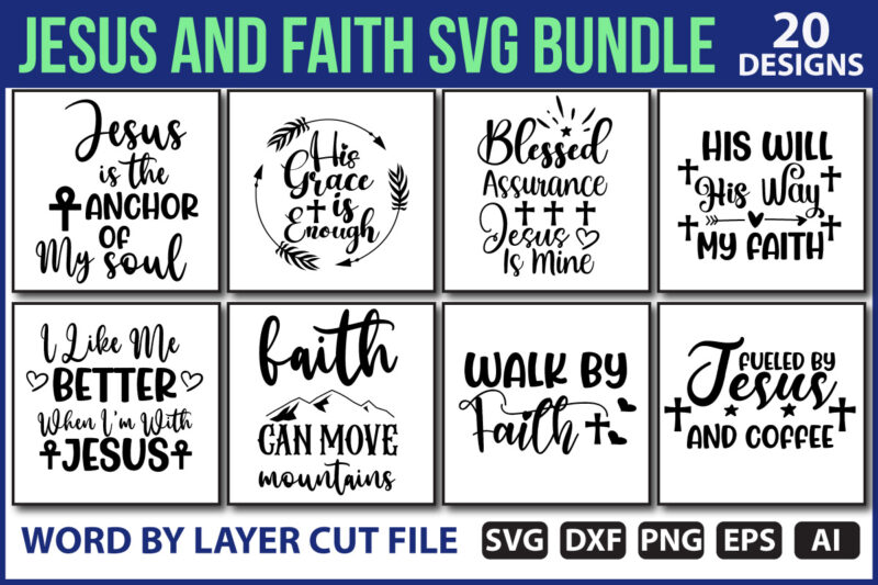 Jesus and Faith SVG Bundle vol.2