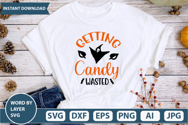 Getting Candy Wasted SVG Vector for t-shirt