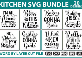 Kitchen svg bundle t shirt vector art