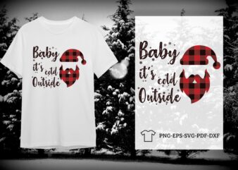 Baby Its Cold Outside Christmas Gift Diy Crafts Svg Files For Cricut, Silhouette Sublimation Files