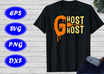 Ghost Host Shirt, Halloween Broom Shirt, Halloween Shirt EPS Print template
