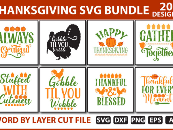 Thanksgiving svg bundle t shirt designs for sale