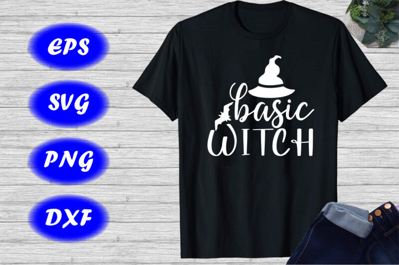 Basic Witch shirt Halloween Hat shirt Halloween Bats shirt Happy Halloween template