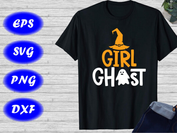 Girl ghost shirt girl shirt halloween hat shirt halloween ghost shirt print template