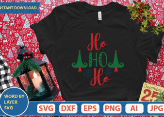 HO HO HO SVG Vector for t-shirt