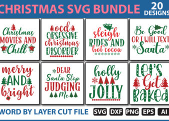 Christmas SVG Bundle t shirt vector file