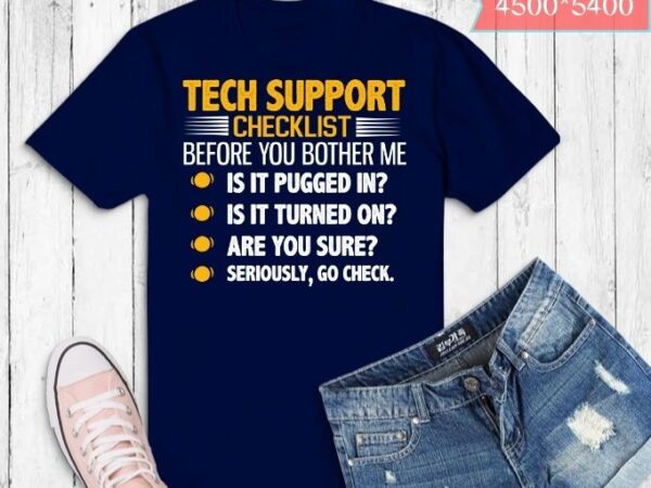 Tech support checklist computer repair humor sarcasm gifts tshirt design svg, computer repair hourly rate