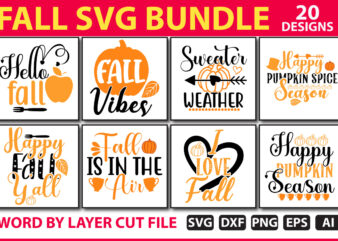 Fall SVG Bundle