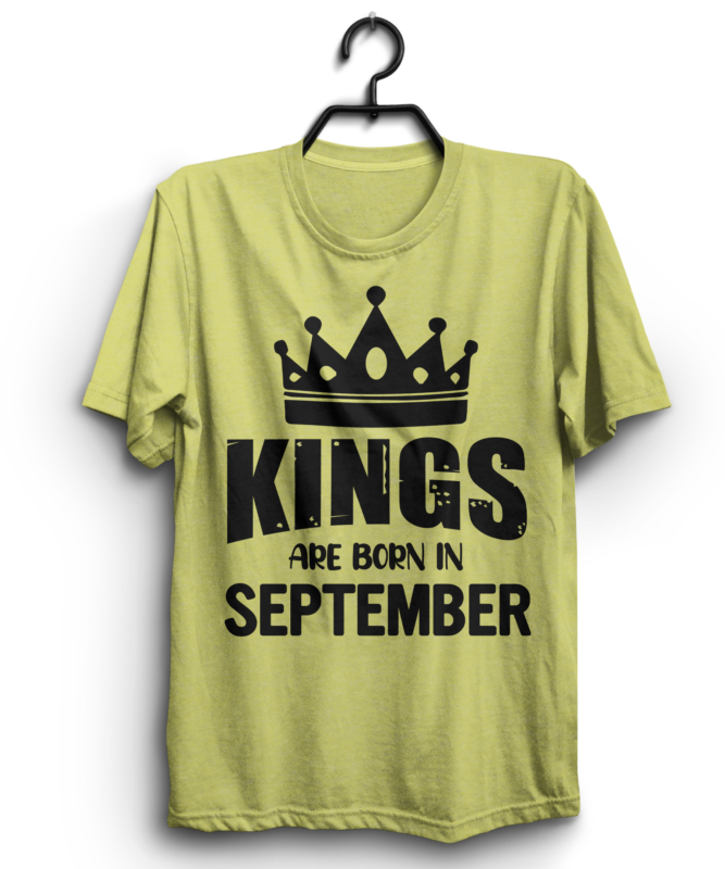 Kings are born t shirt design bundle / 12 month t shirt design bundle / 12 month name t shirt design bundle