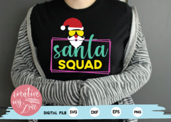 santa squad t shirt template vector