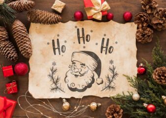 Christmas Santa Claus Ho Ho Ho Gift Diy Crafts Svg Files For Cricut, Silhouette Sublimation Files