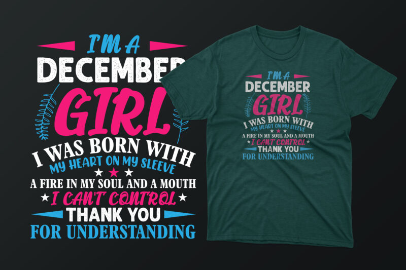 12 Month t shirt design bundle / I’m a january girl / I’m a february girl / I’m a march girl / 12 month t shirt eps svg pdf png t shirt / Women t shirt /