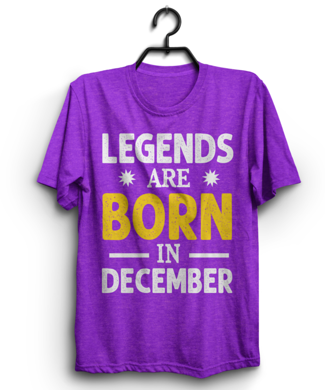 Legends are born in January, February, March, April, May, June, July, August, September, October, November, December, T shirt design bndle