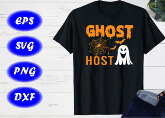 Ghost Host Spider net Shirt Print template, Halloween Ghost, bats shirt