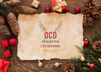 Christmas Gift, OCD Obsessive Christmas Disorder Diy Crafts Svg Files For Cricut, Silhouette Sublimation Files