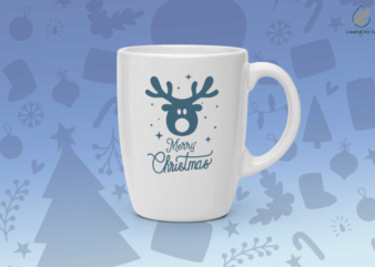 Merry Christmas Cute Reindeer Gift Diy Crafts Svg Files For Cricut, Silhouette Sublimation Files