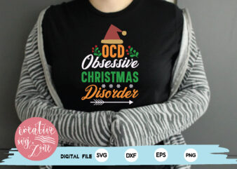 ocd obsessive christmas disorder t shirt design online