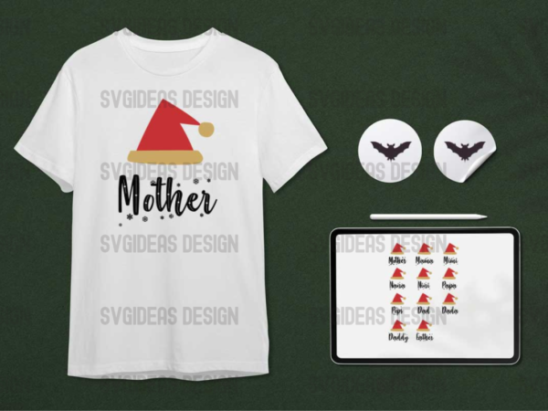 Christmas family gift bundle diy crafts svg files for cricut, silhouette sublimation files t shirt vector file