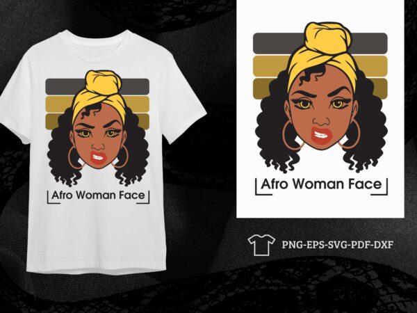 Black girl gift, afro woman face silhouette svg diy crafts svg files for cricut, silhouette sublimation files t shirt template