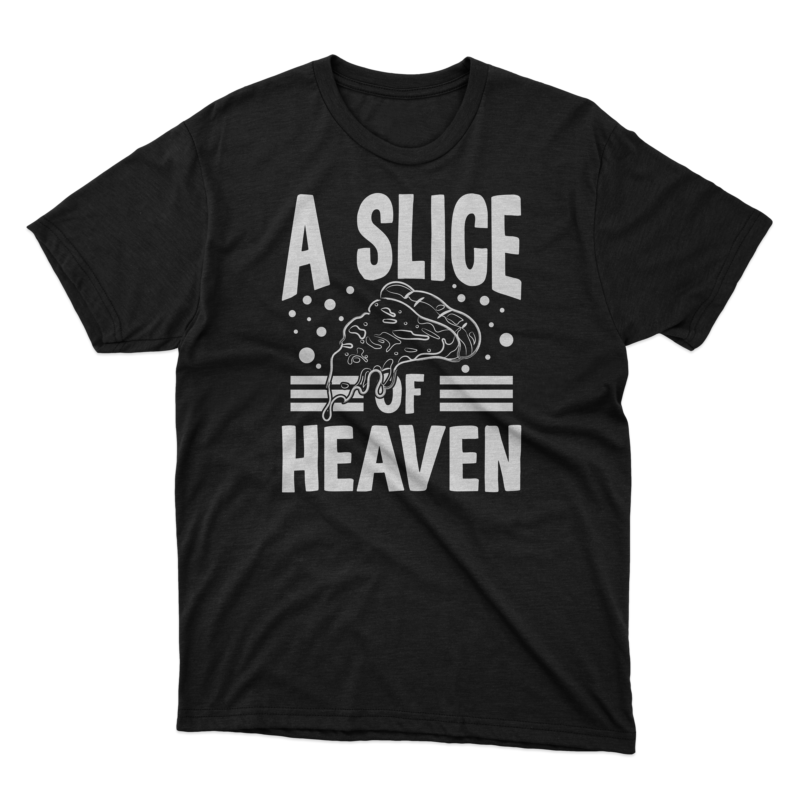 Pizza typography svg quotes design / PIzza svg tshirt/ Pizza typography slogan/ Body by pizza t shirt / A slice of heaven pizza t shirt / Pizza and friends make