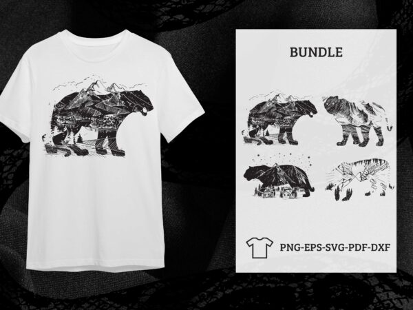 Leopard forest bundle silhouette cut files diy crafts svg files for cricut, silhouette sublimation files t shirt vector graphic