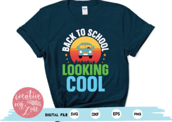 back to school looking cool t shirt template