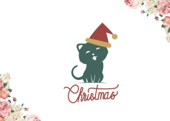 Christmas Cute Cat Shirt Design Diy Crafts Svg Files For Cricut, Silhouette Sublimation Files
