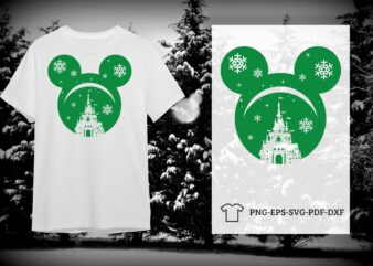 Christmas Mickey Head Vector Gift Idea Diy Crafts Svg Files For Cricut, Silhouette Sublimation Files