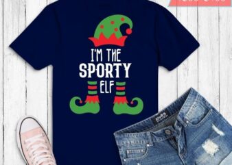 I’m The Sporty Elf Shirt Xmas Matching Christmas Christmas Funny ELF Dabbing Wonderful Costume T-shirt design svg,