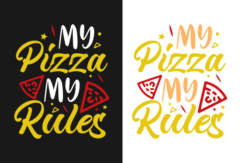 15 Pizza t shirt design bundle / Pizza t shirt quotes / Food typography quotes / Food t shirt design / Typography t shirt / Food lover t shirt ready