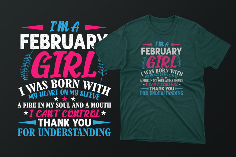 12 Month t shirt design bundle / I’m a january girl / I’m a february girl / I’m a march girl / 12 month t shirt eps svg pdf png t shirt / Women t shirt /