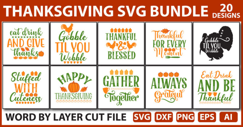 Thanksgiving SVG Bundle