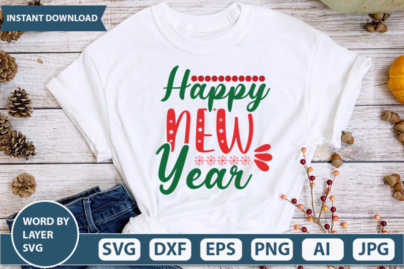 happy new year SVG Vector for t-shirt