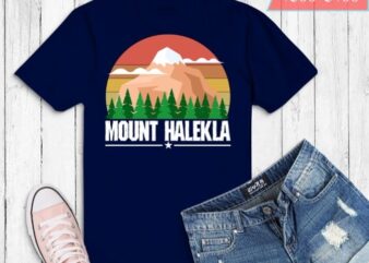 vintage funny haleakala national park Mountain Retro gifts T-shirt design svg