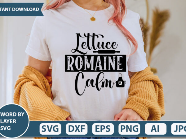 Lettuce romaine calm svg vector for t-shirt