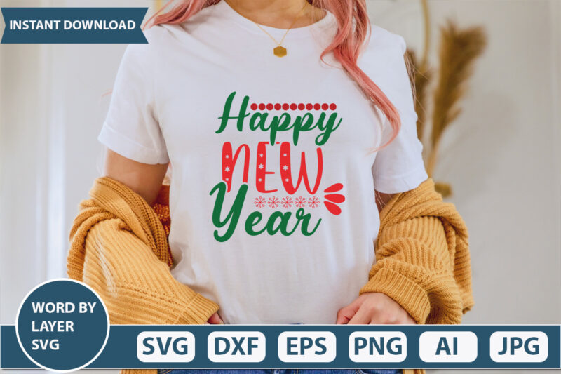 happy new year SVG Vector for t-shirt