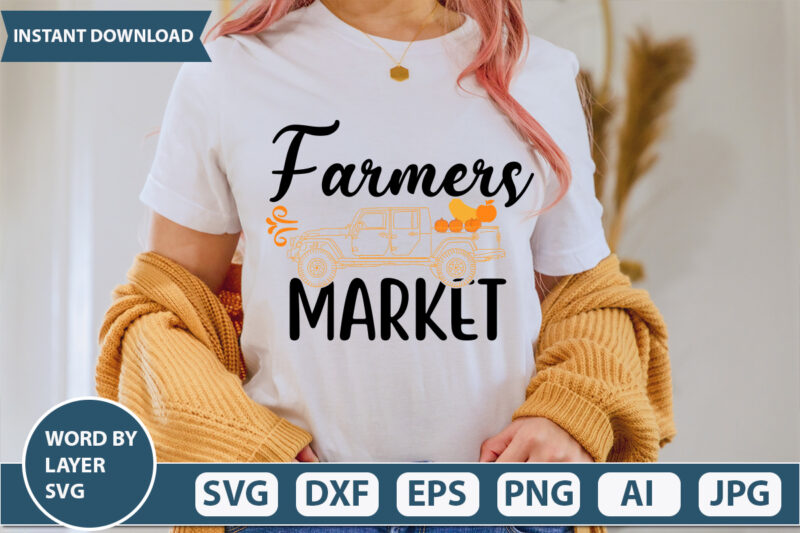 FARMERS MARKET SVG Vector for t-shirt