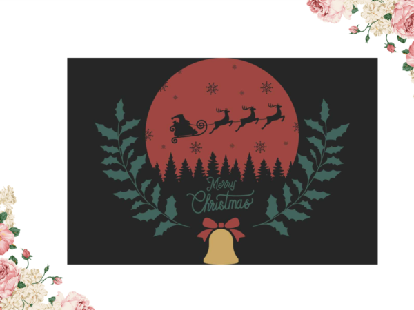 Merry christmas shirt design diy crafts svg files for cricut, silhouette sublimation files