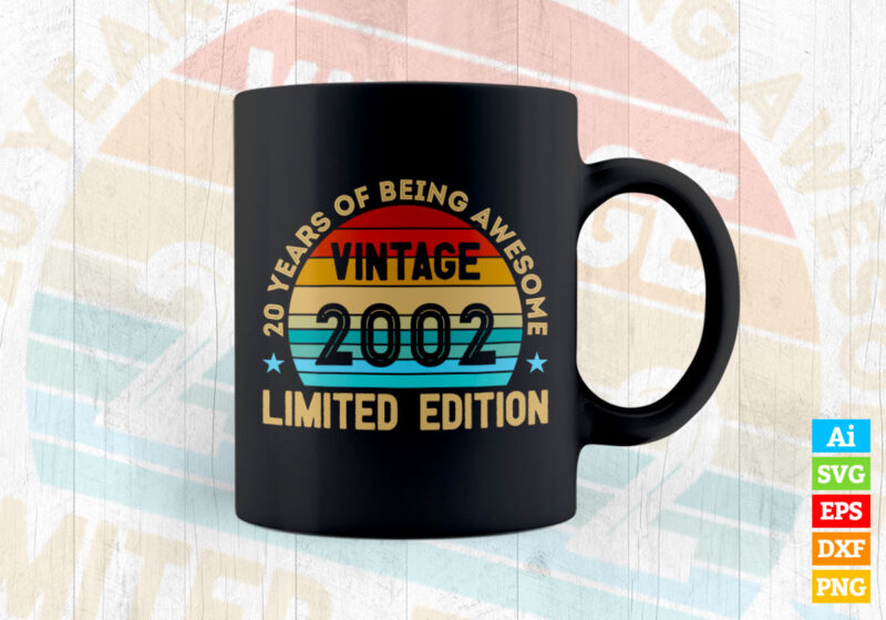 20 years of being awesome vintage 2002 limited edition 20th birthday ...